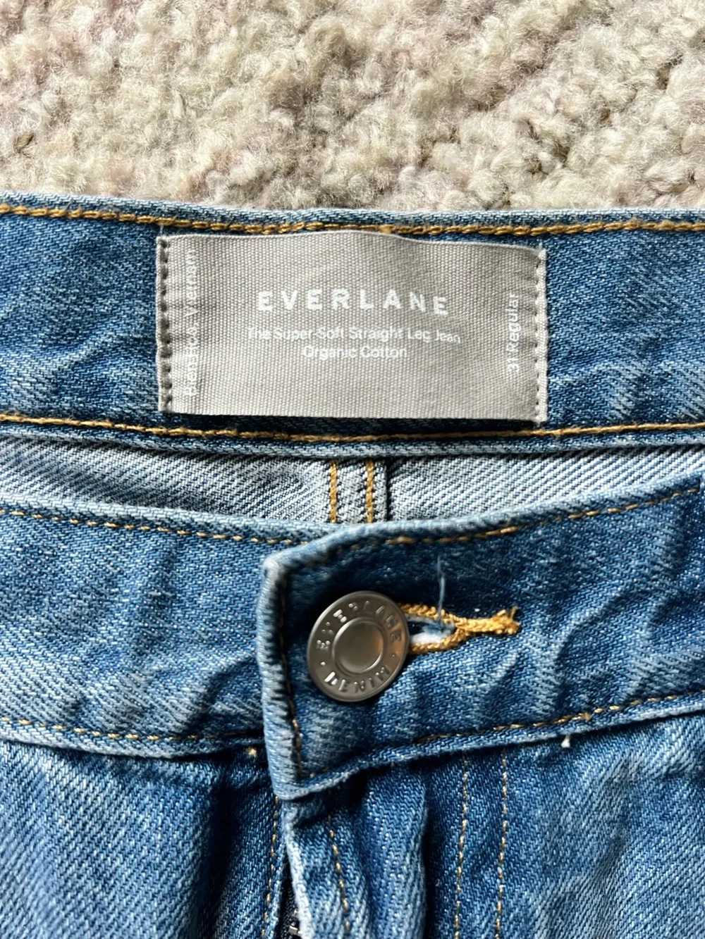 Everlane The Way-High Jeans High Rise Straight Leg Denim Size 31 NWOT